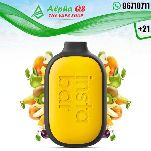 انستا بار ماكس تفاح خوخ ايس 7500 بف 20 نيكوتين insta bar max mexican mango 20mg 7500 puffs