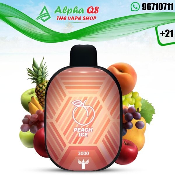 دكتور فيب خوخ ايس 3000 مزه panther bar peach ice 3000 puffs
