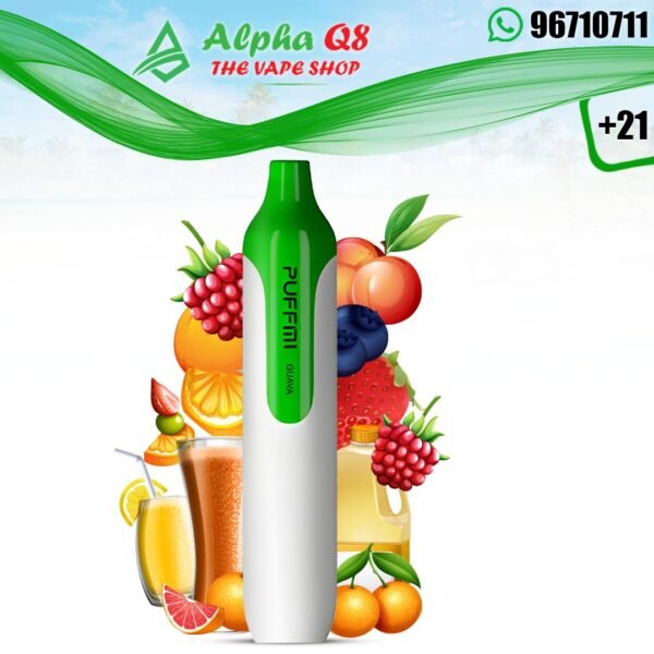 بفمى انرج 1500 سحبه Puffmi Guava 30MG 1500 Puffs