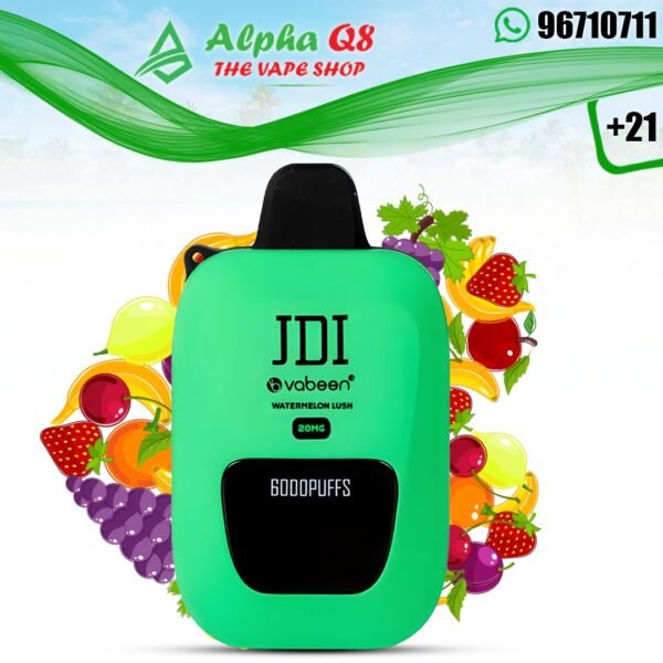 فابين ووترميلون لوش 20 نيكوتين 6000 سحبة JDI Vabeen Watermelon 45MG 6000 Puffs