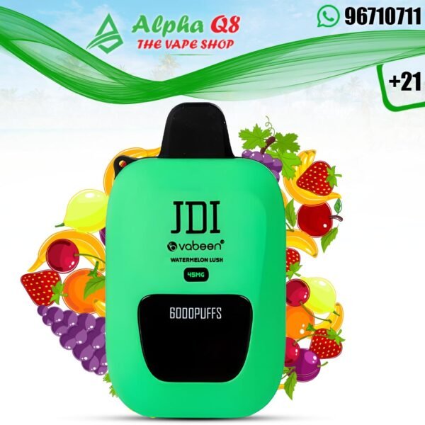 فابين ووترميلون لوش 50 نيكوتين 6000 سحبة JDI Vabeen Watermelon Lush 45MG 6000 Puffs