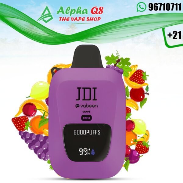 فابين فرجينيا توباكو 20 نيكوتين 6000 سحبة JDI Vabeen Grape 20MG 6000 Puffs