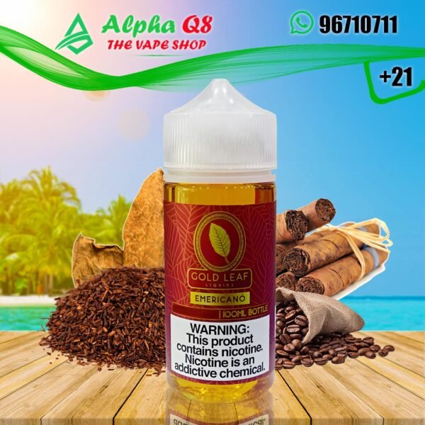 قولد ليف امريكانو 100 ملى 3 نيكوتين GOLD LEAF Emericano 3MG 100ML