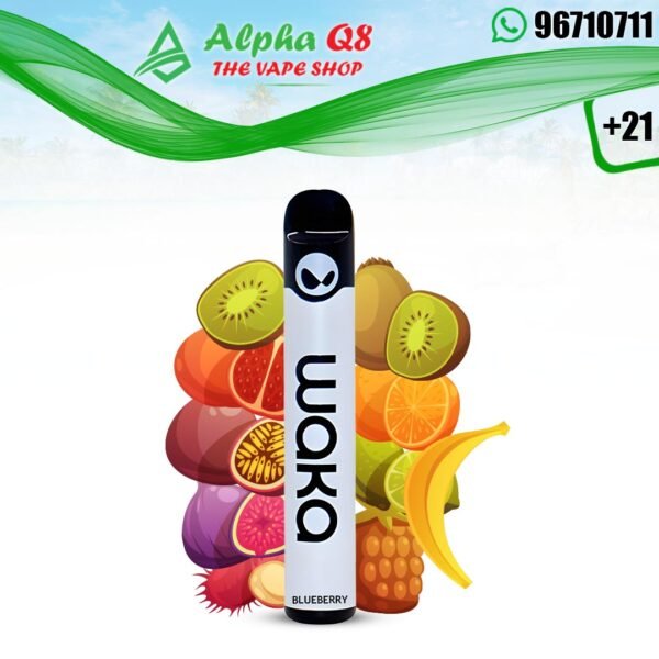 واكا سولو 2 بلوبيرى 18 نيكوتين 3000 سحبه waka solo 2 blueberry 3000 puffs 18 mg