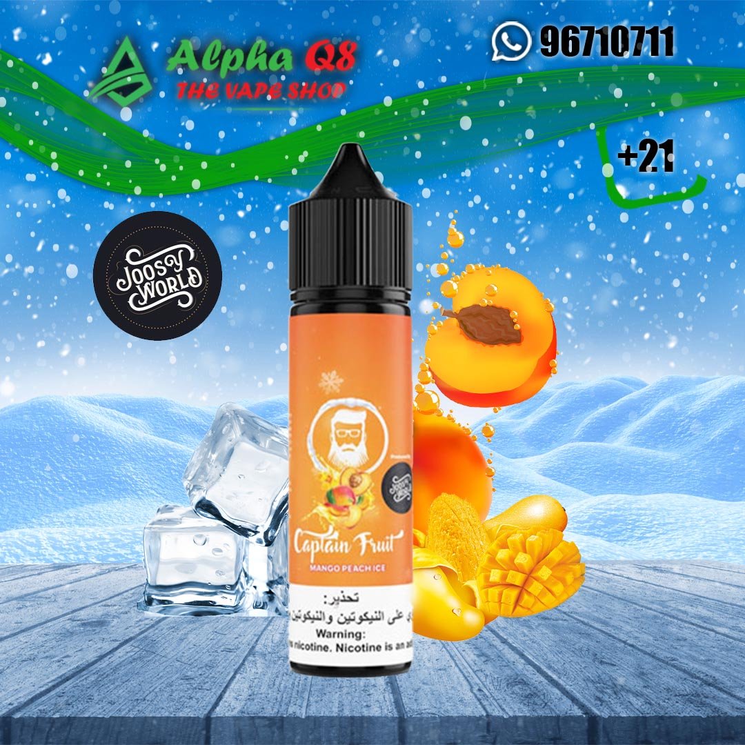 كابتن فروت مانجو خوخ 3 نيكوتين 60 مل