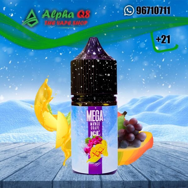 ميجا مانجا عنب ايس سولت نيكوتين 30 ملى Mega Mango Grape Ice Salt 30ML