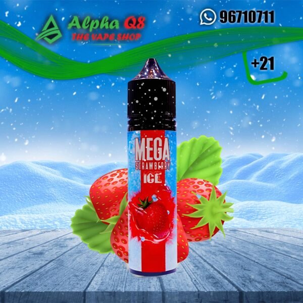 ميجا فراوله ايس 60 مل Mega Strawberry Ice 60ML