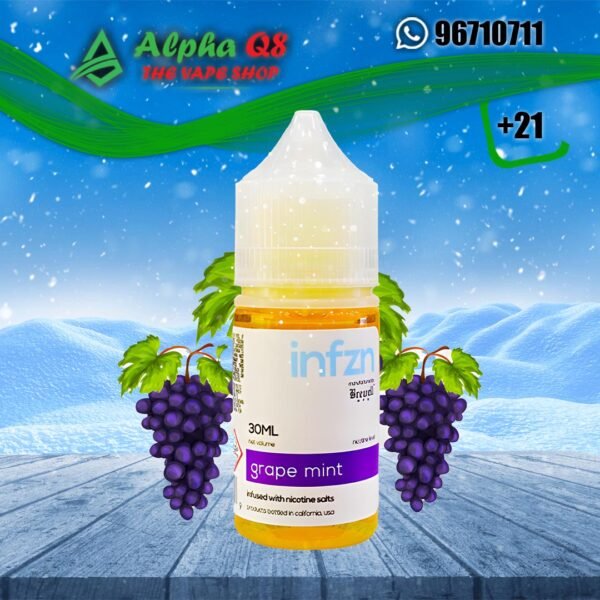 انفزن عنب مينت سولت نيكوتين 30 مل Infzn grape mint Saltnic 30ml