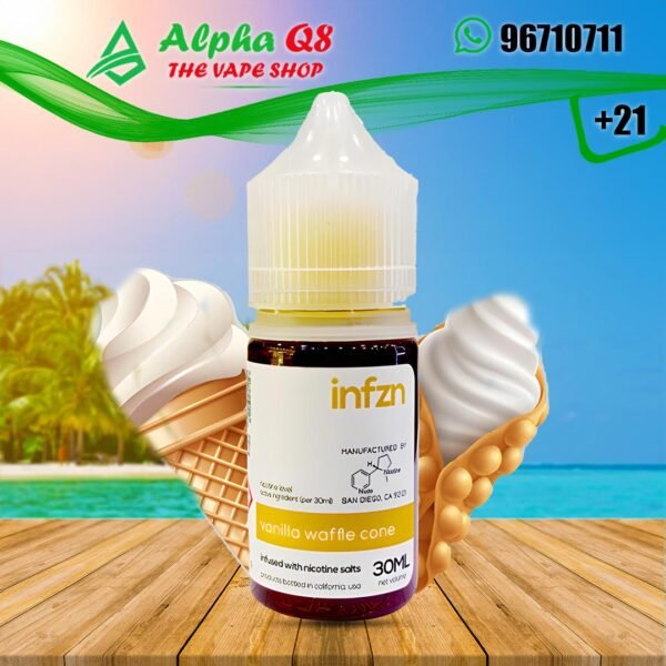 انفزن فانيلا ويفر سولت نيكوتين 30 مل Infzn Vanilla Waffle Saltnic 30ml