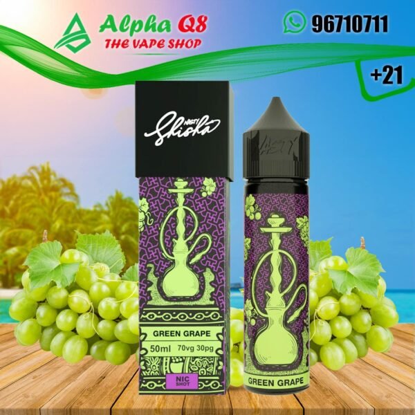 ناستى جرين جراب 3 نيكوتين 60 ملى nasty Green Grape 3MG 60ML
