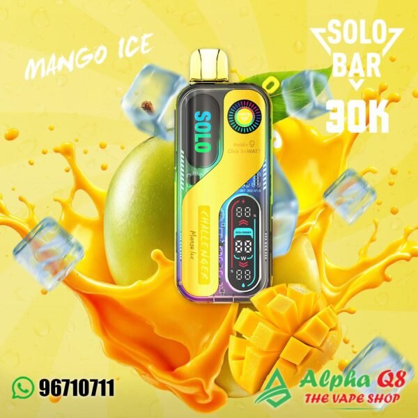 سولو بار مانجو ايس 30K سحبه solobar mango ice 30k puffs