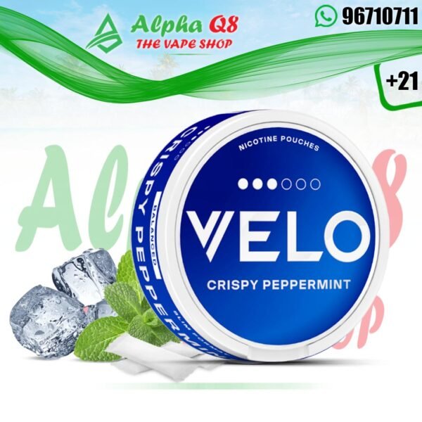 أكياس فيلو كرسبى نعناع 20 نيكوتين velo pouches crispy peppermint 20mg