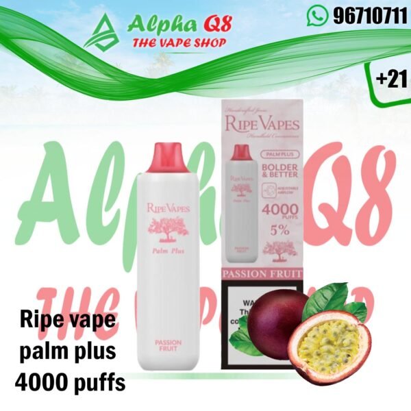 رايب فيبز 4000 سحبة باشن فروت Ripe vapes passion fruit 4000 puffs