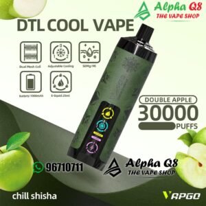 شيشه فابجو بار 30k سحبه تفاحتين vapgo bar 30000 PUFFS DOUBLE APPLE