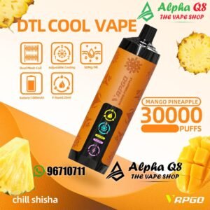 شيشه فابجو بار مانجا اناناس 30000 سحبه vapgobar 30000 PUFFS MANGO PINEAPPLE