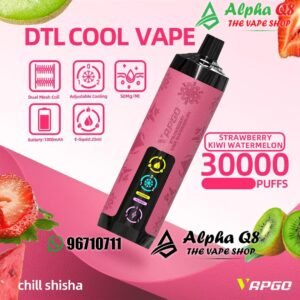 شيشه فابجو بار 30k سحبه ستروبرى كيوى ووترميلون vapgobar 30k PUFFS STRAWBERRY KIWI WATERMELON