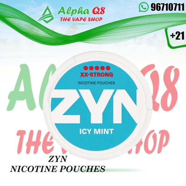 أكياس النيكوتين زد واي ان بلاك كرنت 12.5 نيكوتين ZYN Ice Mint XX-Strong