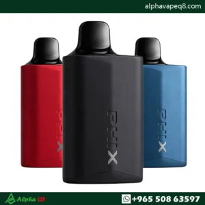 جهاز فيكس 6 من PHIX Vapor بتصميم مدمج مع بود سعة 6 مل، ألوان متعددة، نظام مقاوم للتسرب