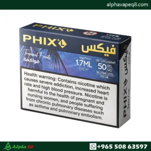 فيكس هواي دريم ايس من PHIX Vapor بودات جاهزة بنكهة فواكه استوائية مع آيس بتركيز نيكوتين 50 مجم