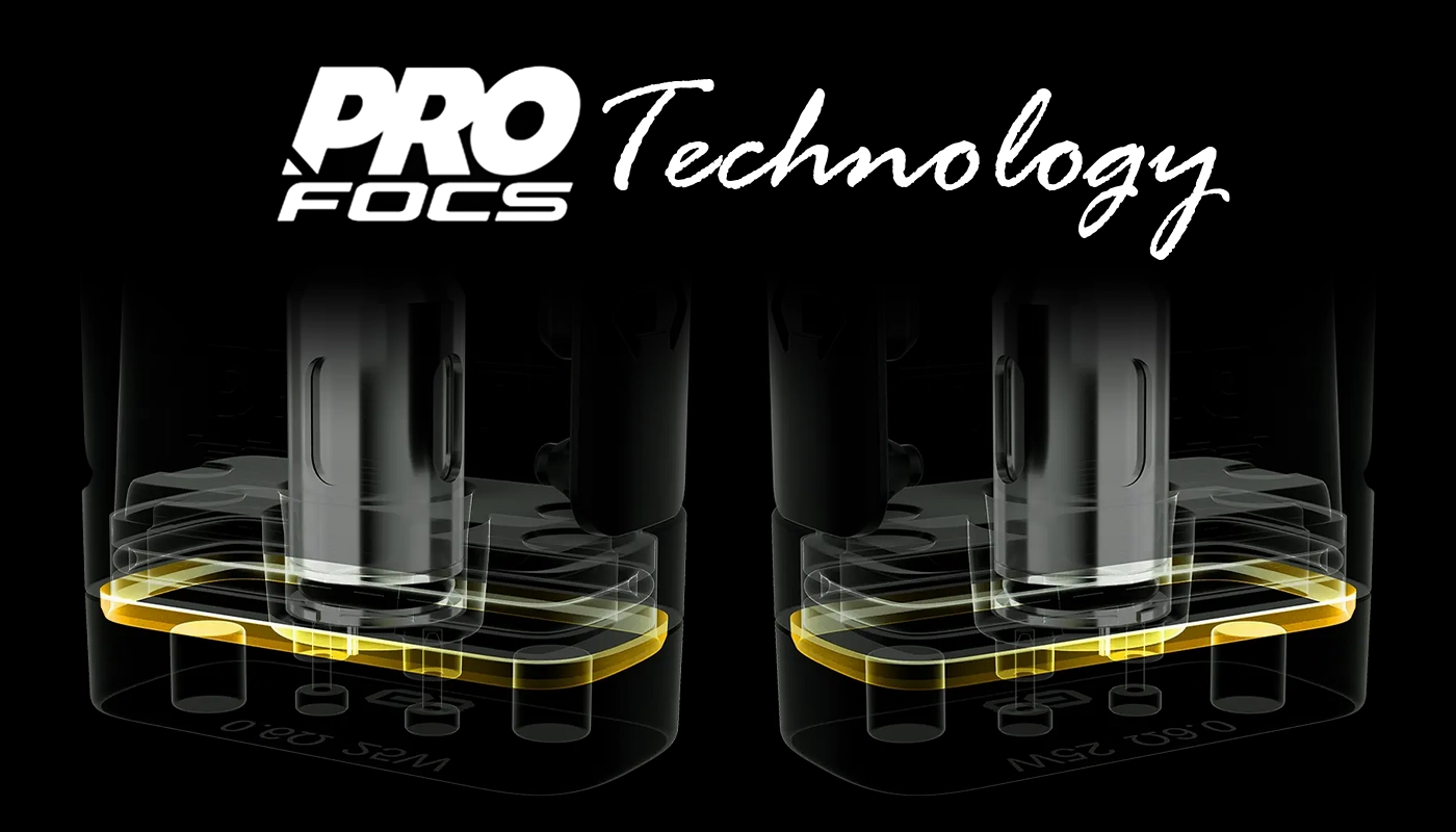 رسم توضيحي لتقنية Pro-FOCS لاستخلاص النكهة في أجهزة يو ويل