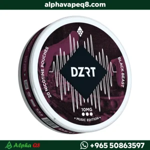 اظرف دزرت بلاك بيست اصدار حصري Dzrt Black Beast 10mg nicotine pouches Kuwait نكهة حمضيات وحلاوة.