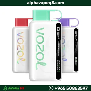 جهاز فوزول ستار 12000 سحبة بشاشة ذكية وتقنية S.I.L.C مع بطارية قابلة للشحن وتصميم رخامي أنيق.