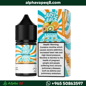 جست جوس شيشتي كيوي باشن أورنج سولت 30 مل بتركيز 20mg و50mg