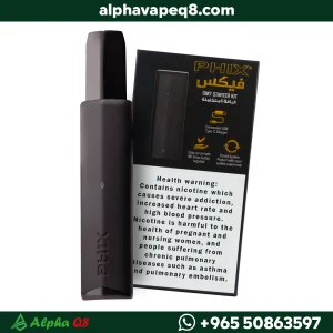 جهاز فيكس مع بودات عنب وتوباكو 50mg الكويت PHIX Starter Kit.