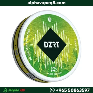 أكياس نيكوتين دزرت موهيتو 6 ملجم DZRT Mojito Nicotine Pouches.
