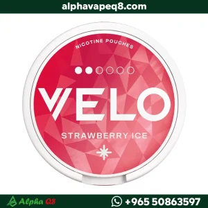 أكياس نيكوتين فيلو فراولة 6 ملجم Velo Strawberry الكويت.