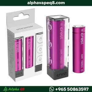 بطارية ايفست 18650 الاصلية للفيب الكويت Efest 3000mAh.