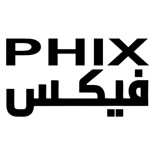 شعار فيكس الأصلي PHIX لمنتجات البودات وسحبات الزقارة في الكويت.