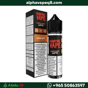 نكهة فامباير فيب كراميل لاتيه 3 مج الكويت الفا فيب Vampire Vape.