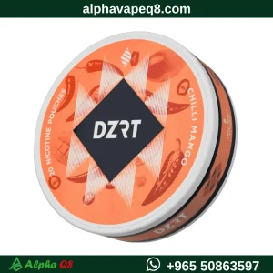 أكياس نيكوتين دزرت تشيلي مانجو 20 كيساً DZRT Chilli Mango Nicotine Pouches متجر ألفا فيب الكويت