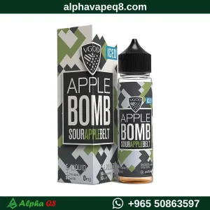 نكهة في جود ابل بوم ايس زيرو نيكوتين 60 مل VGOD Apple Bomb Iced Zero Nicotine 60ml متجر ألفا فيب الكويت