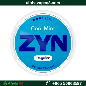علبة اكياس نيكوتين زن كول منت ريجولار 9 مج ZYN Cool Mint Regular 9mg Nicotine Pouches متجر ألفا فيب الكويت