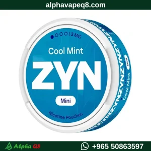 علبة زرقاء اكياس نيكوتين زن كول منت ميني 3 مج ZYN Cool Mint Mini 3mg Nicotine Pouches متجر ألفا فيب الكويت